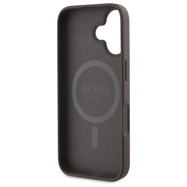 Guess MagSafe dėklas iPhone 16 6,1″ – rudas