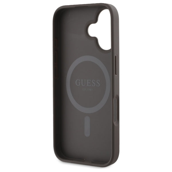 Guess MagSafe dėklas iPhone 16 6.1 – rudas -- iPhone 16