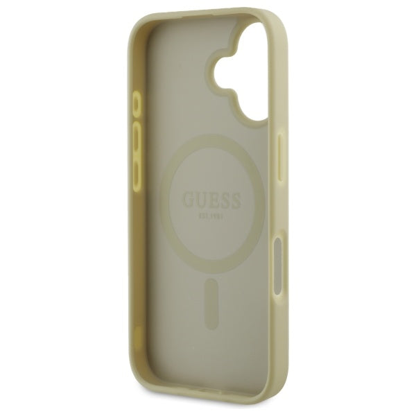 Guess MagSafe dėklas iPhone 16 (6,1") – auksinis