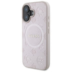 Guess MagSafe dėklas iPhone 16 – rožinis