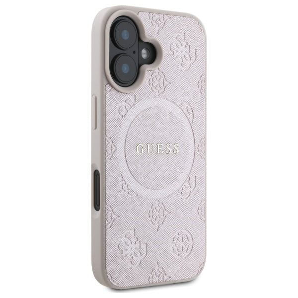 Guess MagSafe dėklas iPhone 16 – rožinis