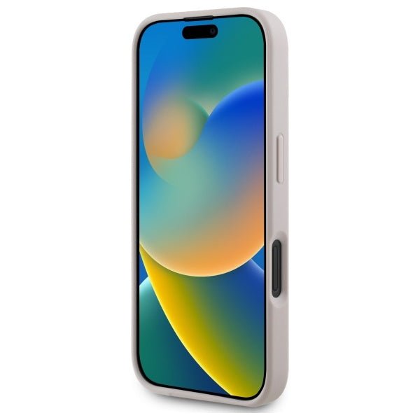Guess MagSafe dėklas iPhone 16 – rožinis