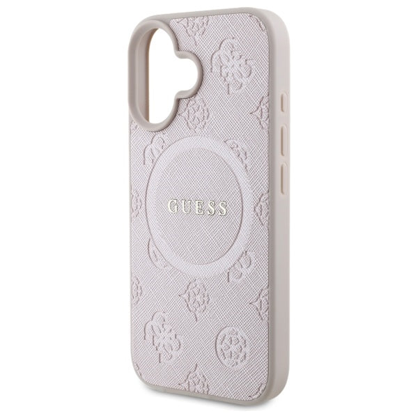 Guess MagSafe dėklas iPhone 16 – rožinis