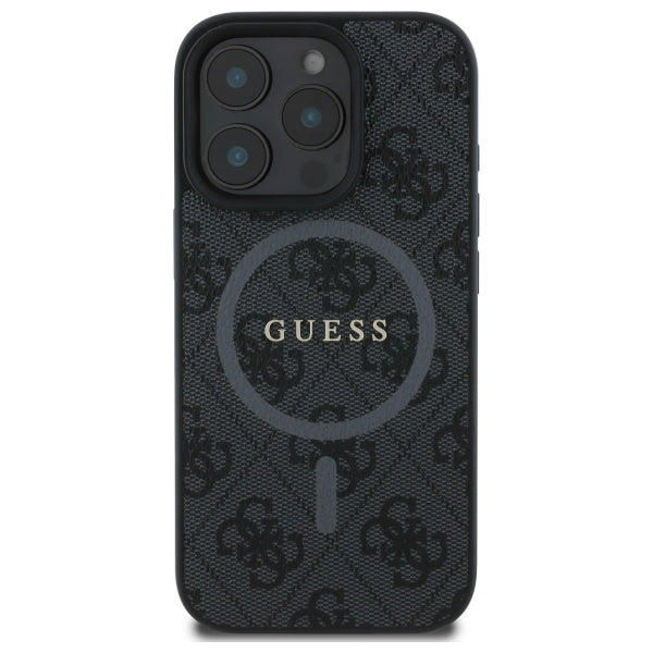 Guess MagSafe dėklas iPhone 16 Pro Max – juodas