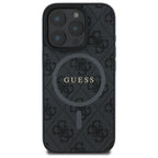 Guess MagSafe dėklas iPhone 16 Pro Max – juodas