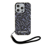 Karl Lagerfeld zebra dėklas iPhone 15 Pro Max – violetinis