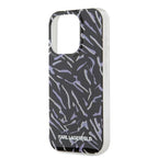 Karl Lagerfeld zebra dėklas iPhone 15 Pro Max – violetinis
