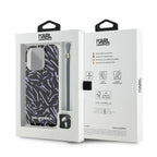 Karl Lagerfeld zebra dėklas iPhone 15 Pro Max – violetinis