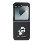 Karl Lagerfeld Saffiano dėklas Galaxy Z Flip6 – juodas -- Samsung Galaxy Z Flip 6