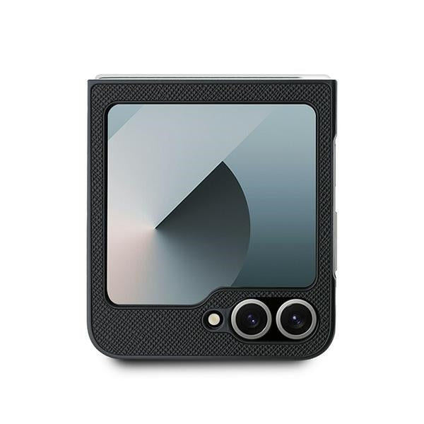 Karl Lagerfeld Saffiano dėklas Galaxy Z Flip6 – juodas -- Samsung Galaxy Z Flip 6