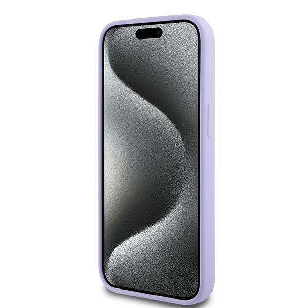 Karl Lagerfeld MagSafe dėklas iPhone 15 – violetinis
