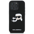 Karl Lagerfeld silikoninis MagSafe dėklas iPhone 16 Pro – juodas -- iPhone 16 Pro