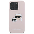Karl Lagerfeld MagSafe dėklas iPhone 16 Pro – rožinis