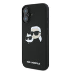 Karl Lagerfeld silikoninis MagSafe dėklas iPhone 16 Plus – juodas -- iPhone 16 Plus
