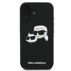Karl Lagerfeld silikoninis MagSafe dėklas iPhone 16 Plus – juodas -- iPhone 16 Plus