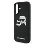 Karl Lagerfeld silikoninis MagSafe dėklas iPhone 16 Plus – juodas -- iPhone 16 Plus
