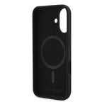 Karl Lagerfeld silikoninis MagSafe dėklas iPhone 16 Plus – juodas -- iPhone 16 Plus