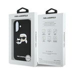 Karl Lagerfeld silikoninis MagSafe dėklas iPhone 16 Plus – juodas -- iPhone 16 Plus