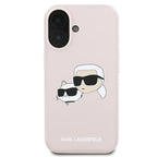 Karl Lagerfeld MagSafe dėklas iPhone 16 Plus – rožinis