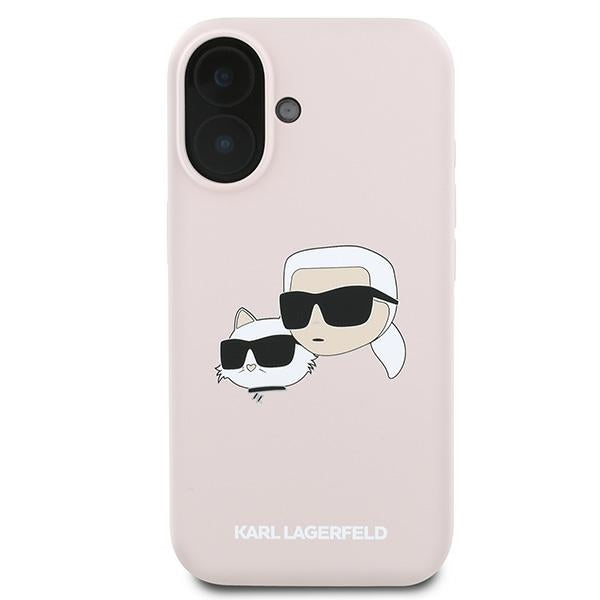 Karl Lagerfeld MagSafe dėklas iPhone 16 Plus – rožinis