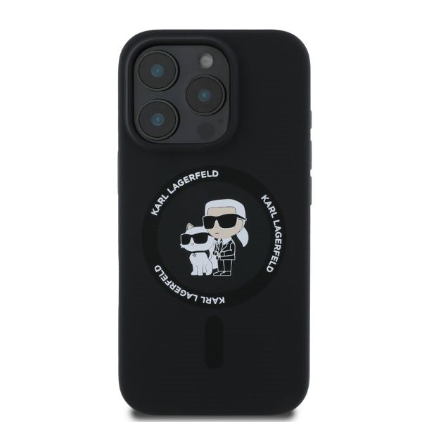 Karl Lagerfeld MagSafe dėklas iPhone 16 Pro Max – juodas