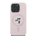 Karl Lagerfeld silikoninis MagSafe dėklas iPhone 16 Pro Max – rožinis