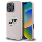 Karl Lagerfeld MagSafe dėklas iPhone 16 Pro Max – rožinis -- iPhone 16 Pro Max