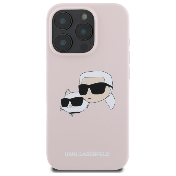 Karl Lagerfeld MagSafe dėklas iPhone 16 Pro Max – rožinis -- iPhone 16 Pro Max