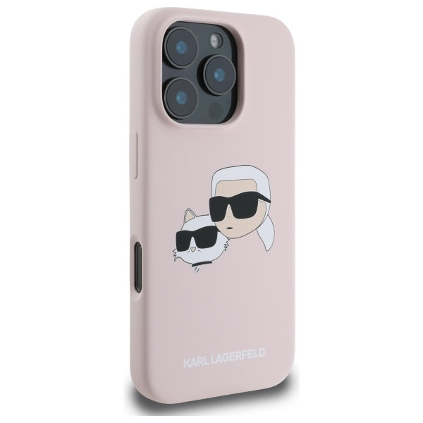 Karl Lagerfeld MagSafe dėklas iPhone 16 Pro Max – rožinis -- iPhone 16 Pro Max