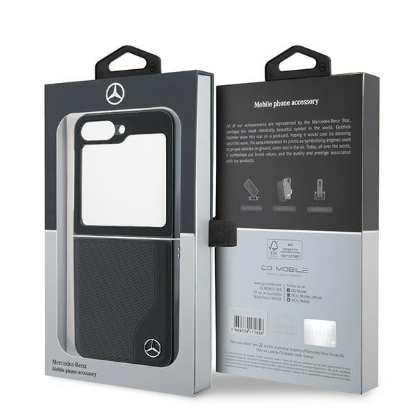 Mercedes MagSafe dėklas Galaxy Z Flip6 – juodas