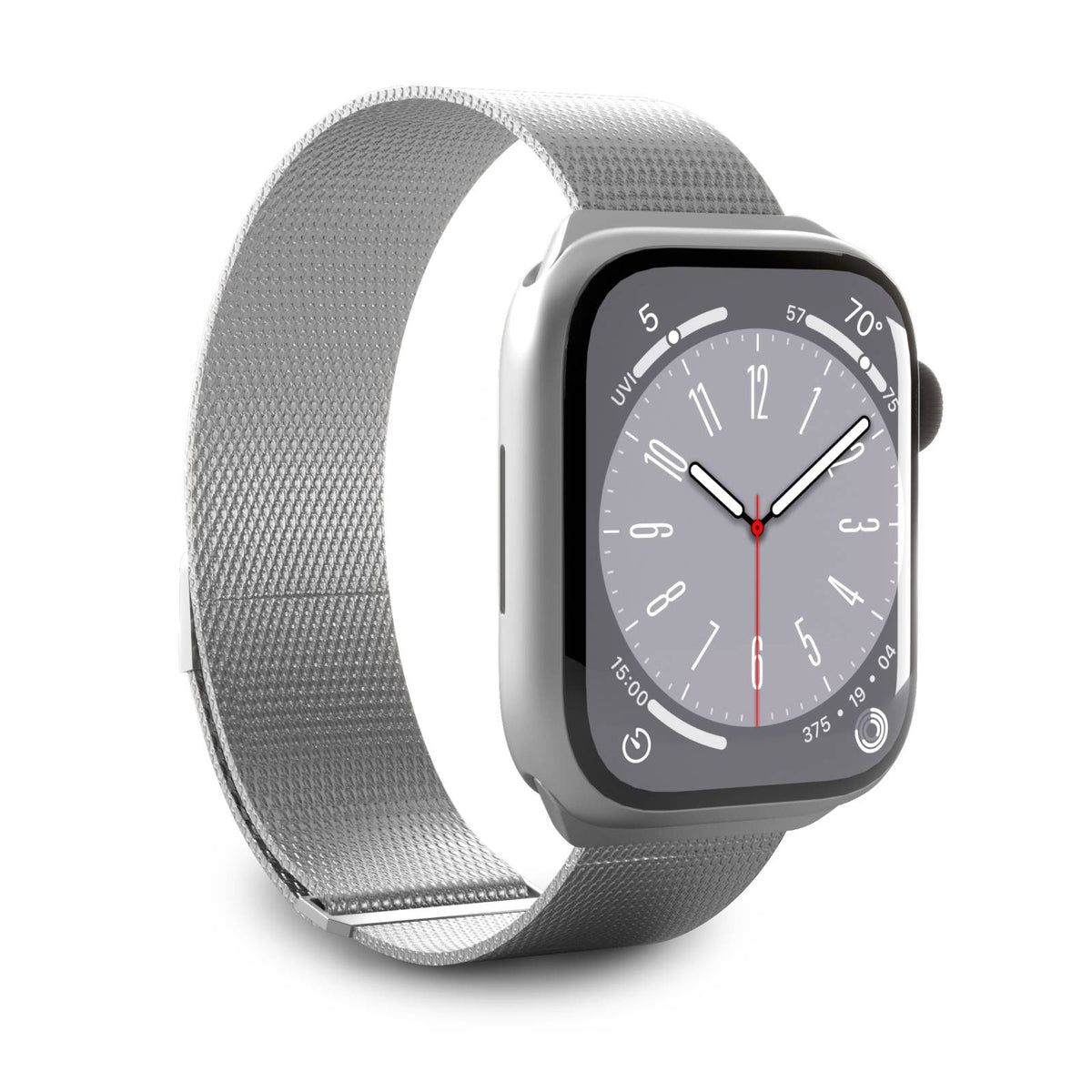 Puro Milanese nerūdijančio plieno dirželis Apple Watch 42 / 44 / 45 / 49 mm - Sidabrinis -- Apple Watch