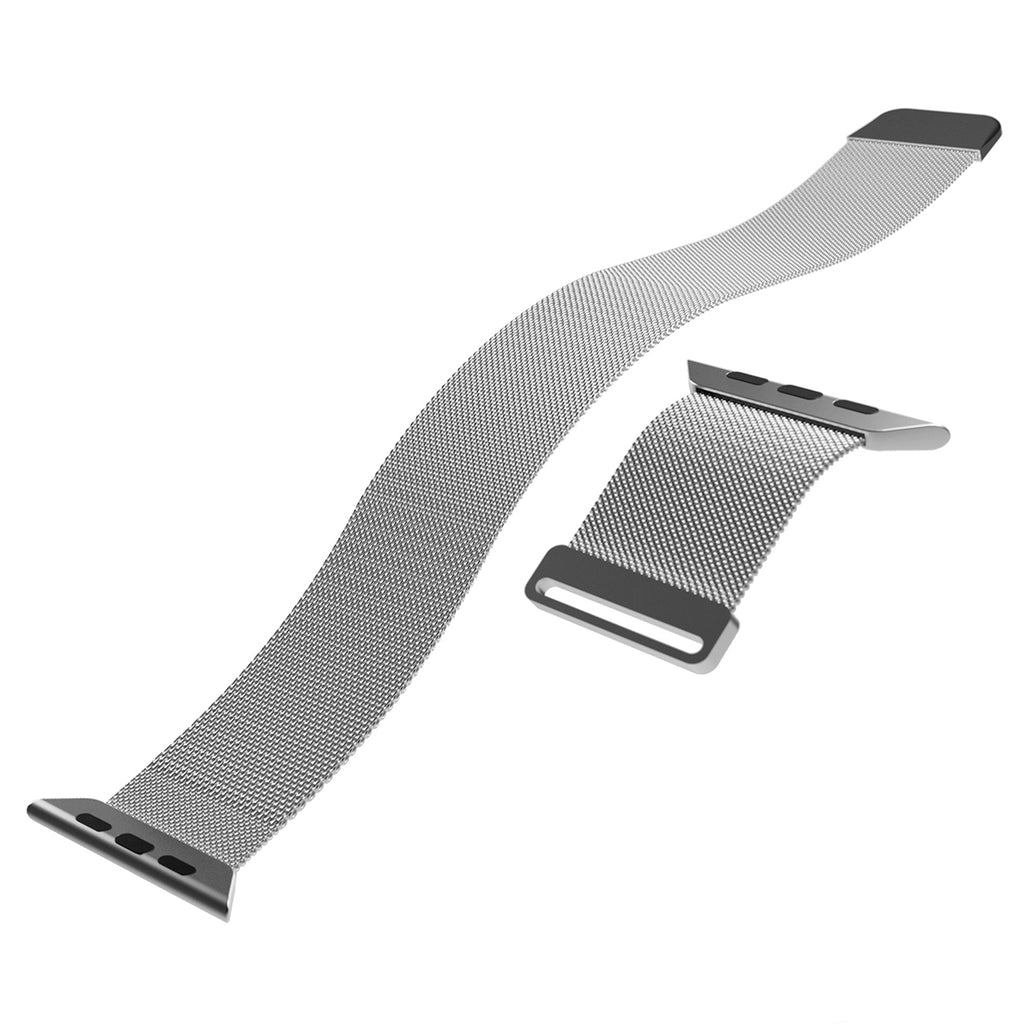 Puro Milanese nerūdijančio plieno dirželis Apple Watch 42 / 44 / 45 / 49 mm - Sidabrinis -- Apple Watch