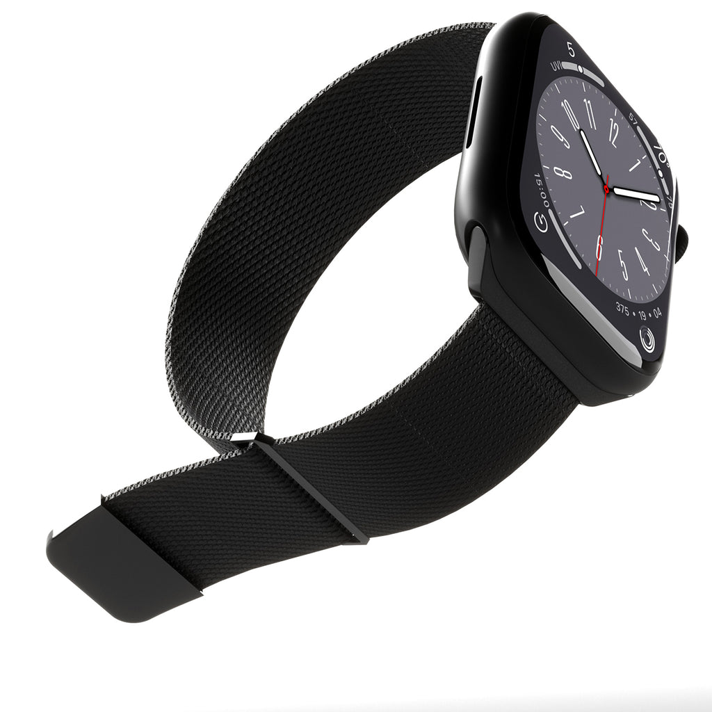 Puro 'MILANESE' laikrodžio dirželis Apple Watch 42-44-45-49m, juodas -- Apple Watch
