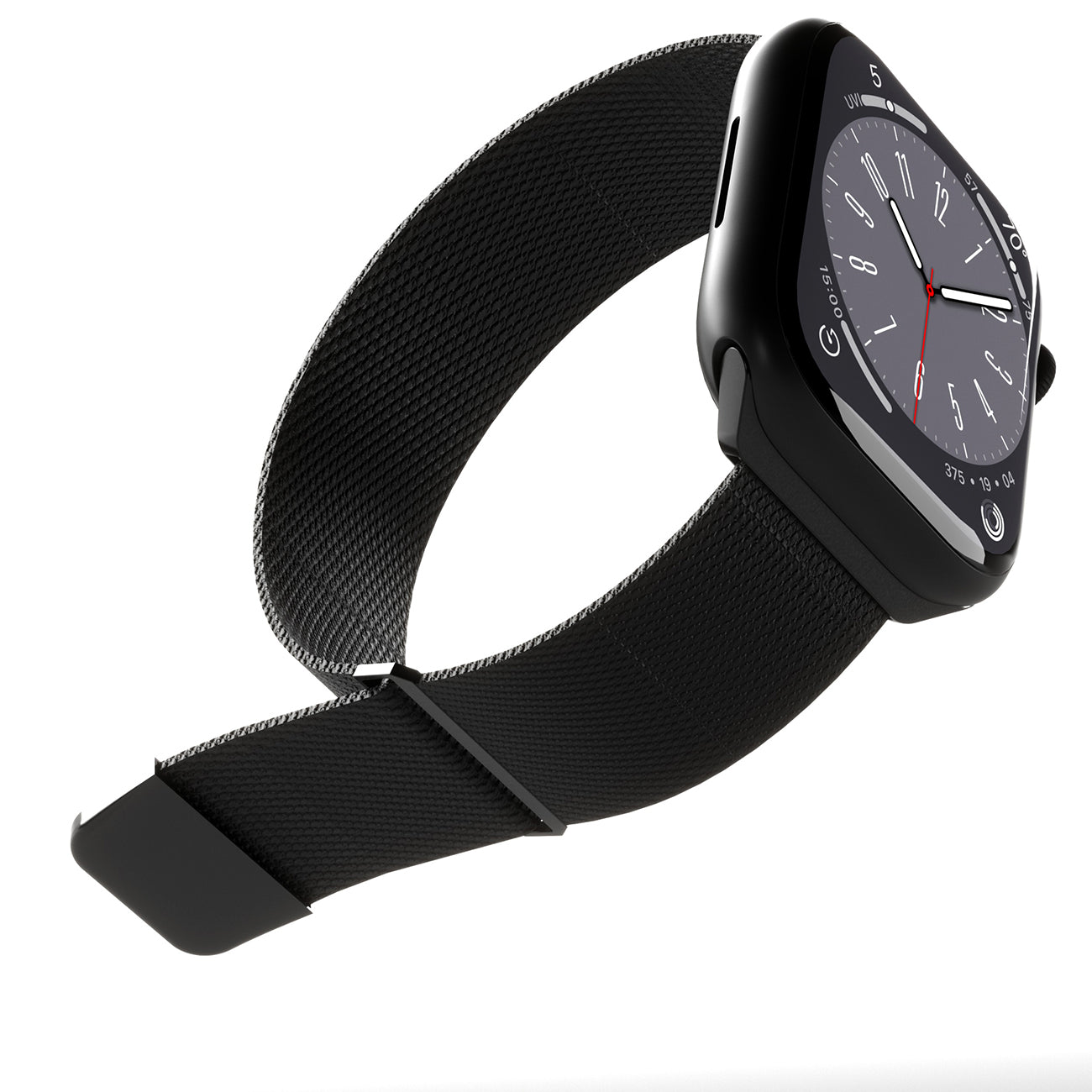 Puro 'MILANESE' laikrodžio dirželis Apple Watch 42-44-45-49m, juodas -- Apple Watch