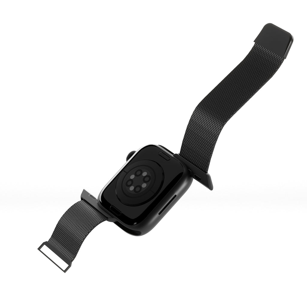 Puro 'MILANESE' laikrodžio dirželis Apple Watch 42-44-45-49m, juodas -- Apple Watch
