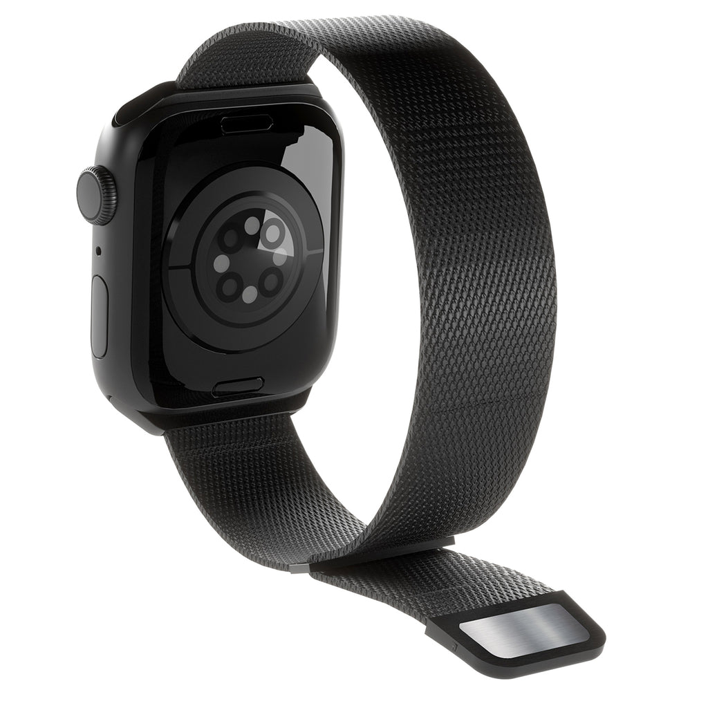 Puro 'MILANESE' laikrodžio dirželis Apple Watch 42-44-45-49m, juodas -- Apple Watch