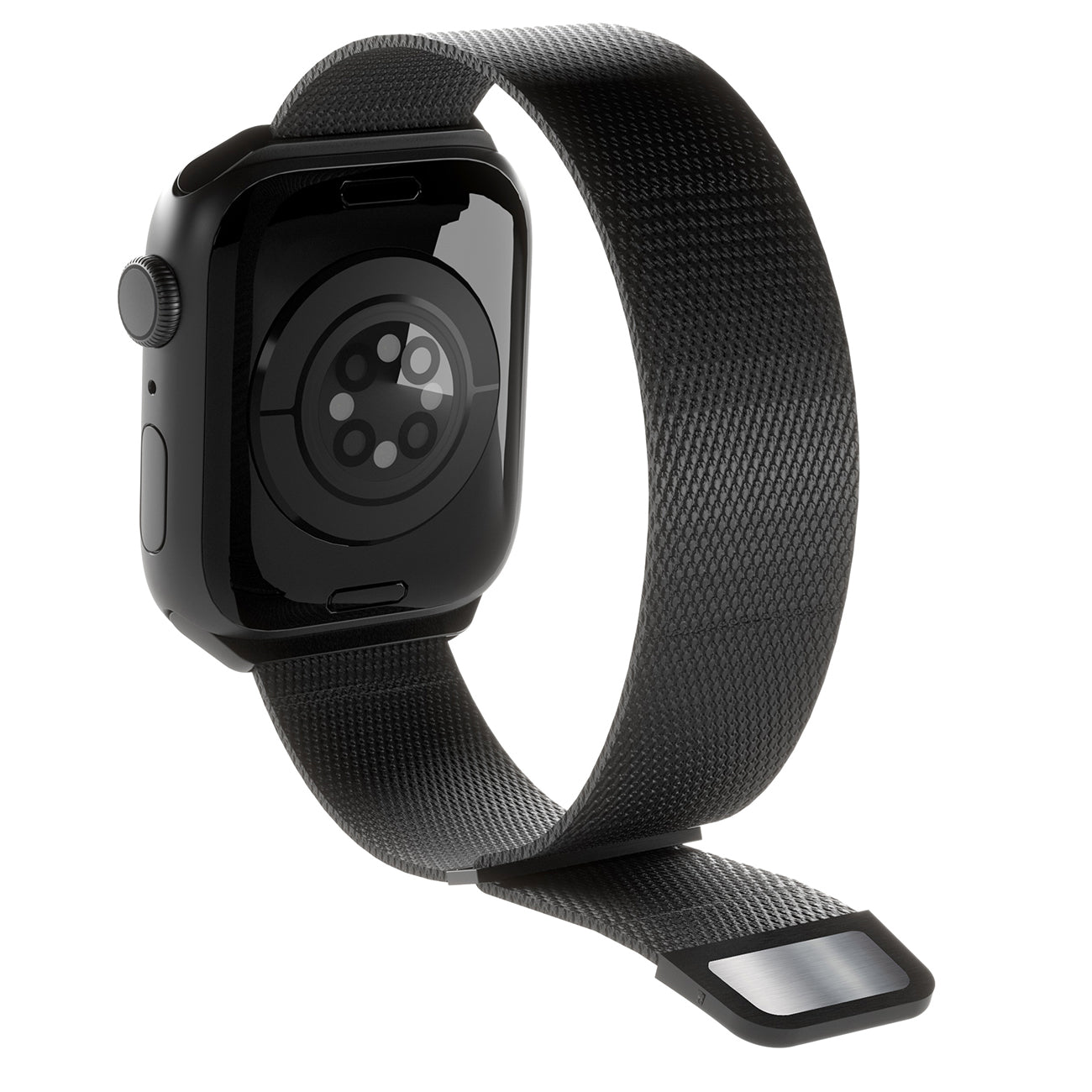 Puro 'MILANESE' laikrodžio dirželis Apple Watch 42-44-45-49m, juodas -- Apple Watch