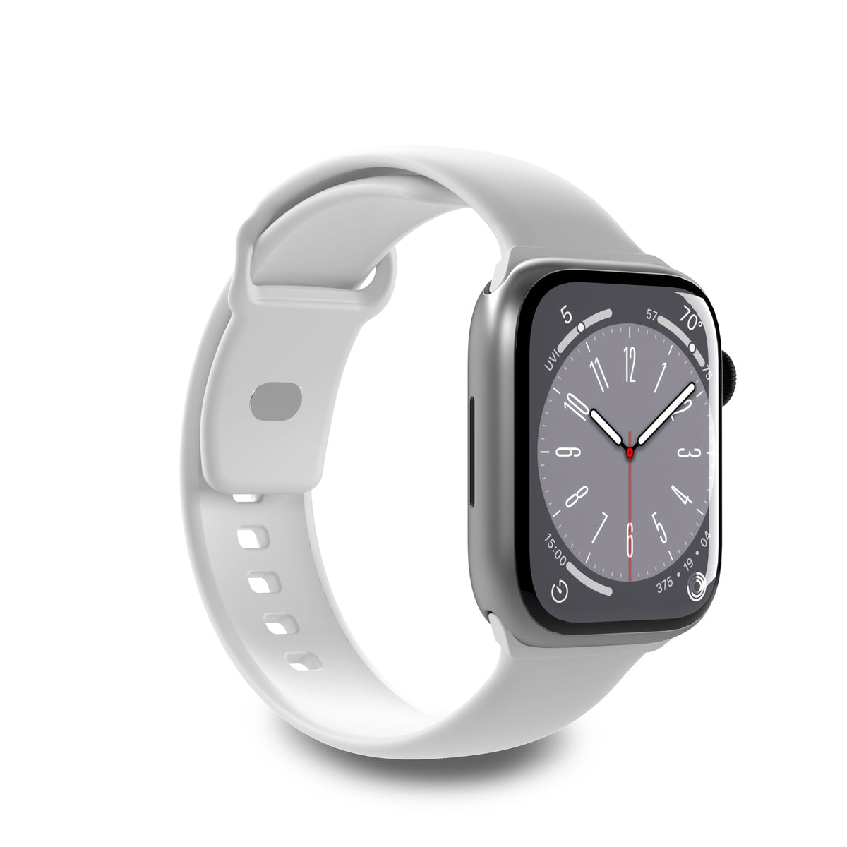 Puro Icon silikoninis dirželis Apple Watch 42 / 44 / 45 / 49 mm - Baltas (2 vnt.) -- Apple Watch