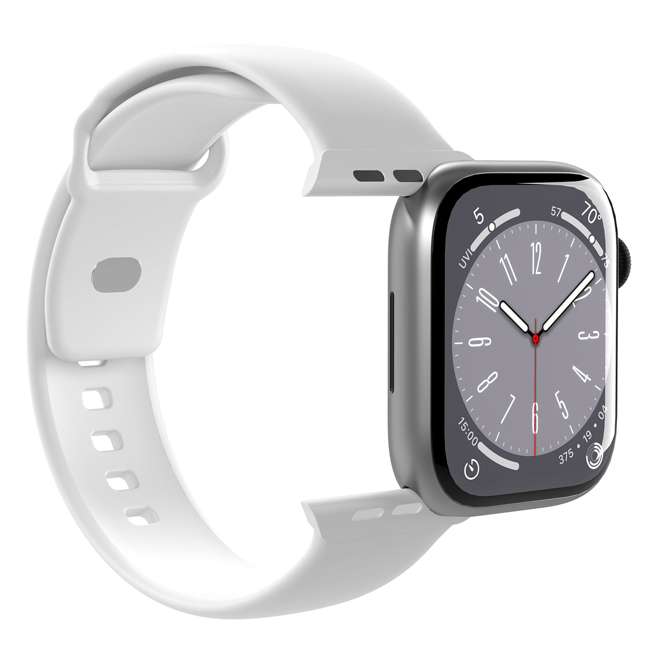 Puro Icon silikoninis dirželis Apple Watch 42 / 44 / 45 / 49 mm - Baltas (2 vnt.) -- Apple Watch