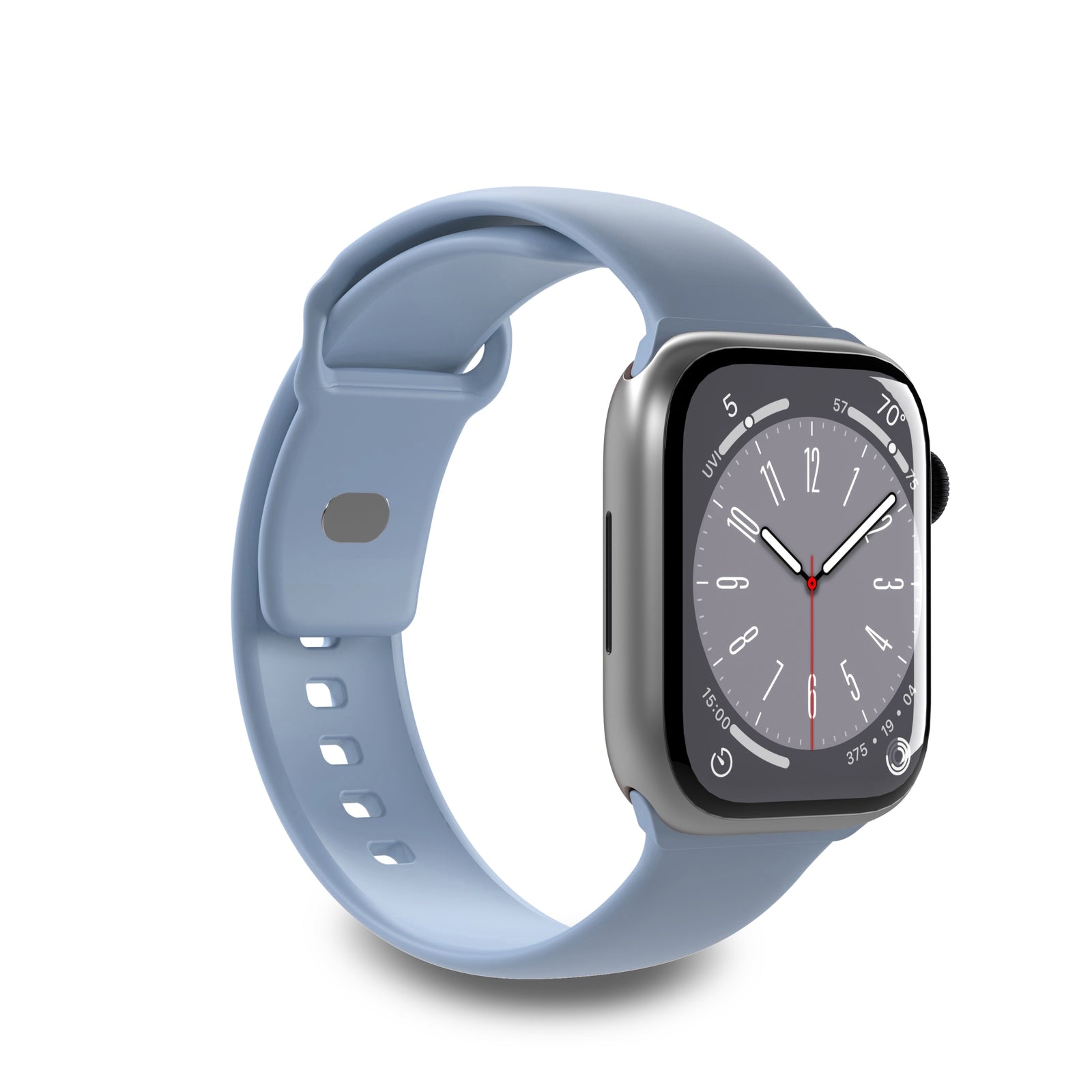 Puro Icon silikoninis dirželis Apple Watch 42 / 44 / 45 / 49 mm - Šviesiai mėlynas (2 vnt.) -- Apple Watch