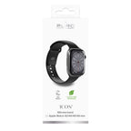 Puro Icon silikoninis dirželis Apple Watch 42 / 44 / 45 / 49 mm - Juodas (2 vnt.) -- Apple Watch