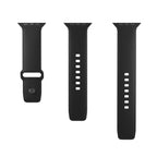 Puro Icon silikoninis dirželis Apple Watch 42 / 44 / 45 / 49 mm - Juodas (2 vnt.) -- Apple Watch