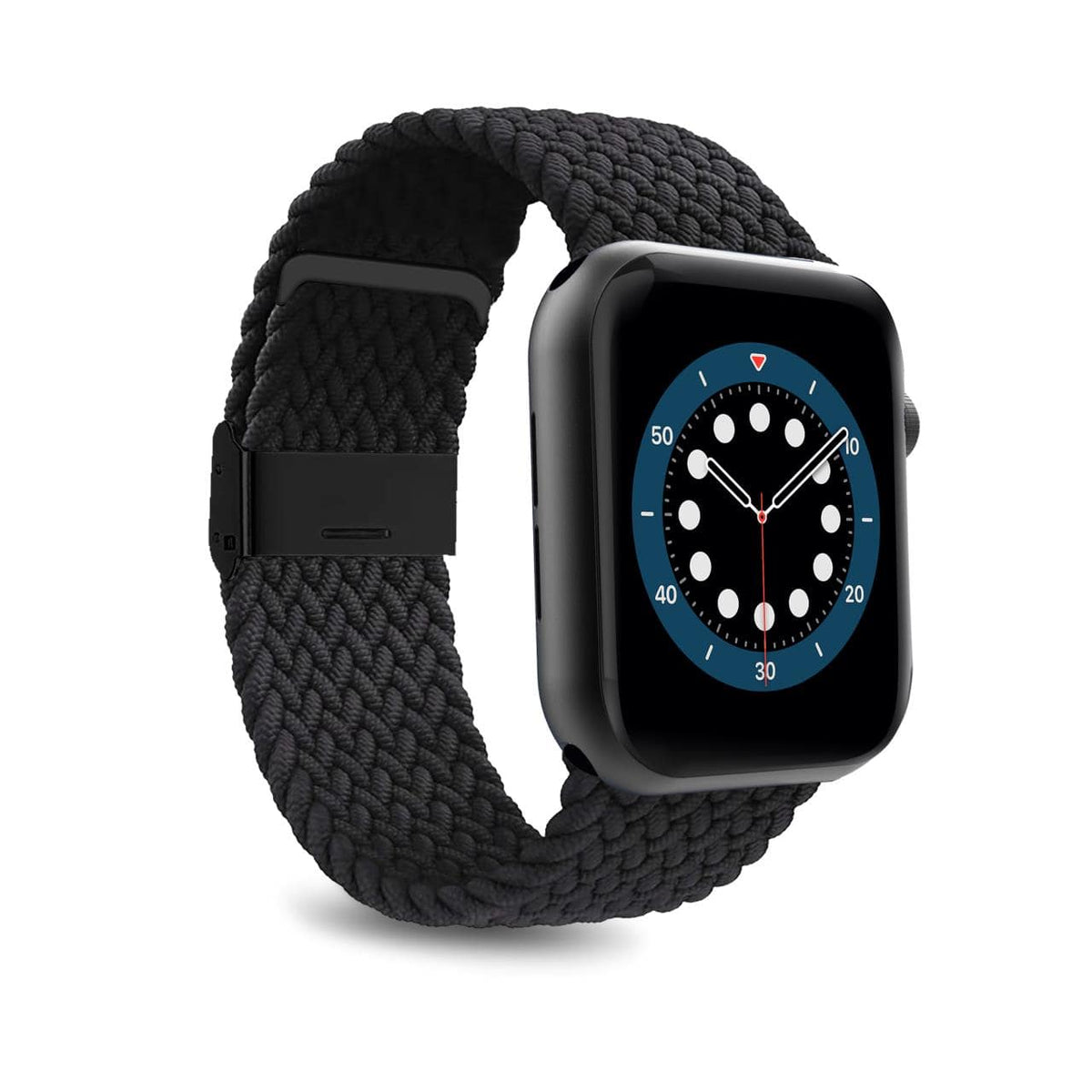 Puro Loop nailoninis dirželis Apple Watch 42 / 44 / 45 / 49 mm - juodas -- Apple Watch