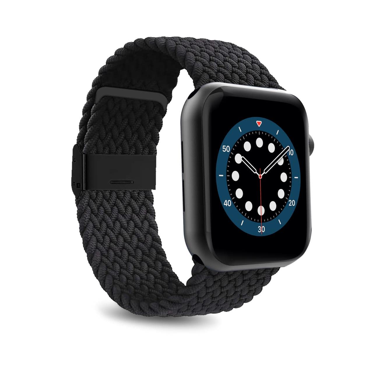 Puro Loop nailoninis dirželis Apple Watch 42 / 44 / 45 / 49 mm - juodas -- Apple Watch