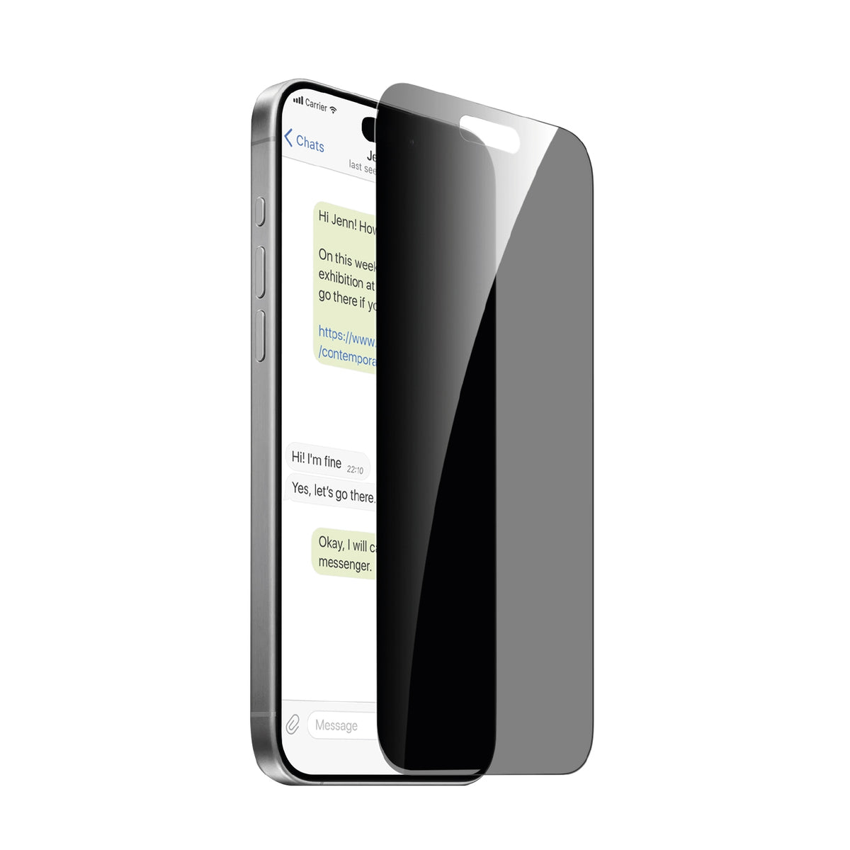 Puro privatumą užtikrinantis grūdintas stiklas iPhone 16 Pro