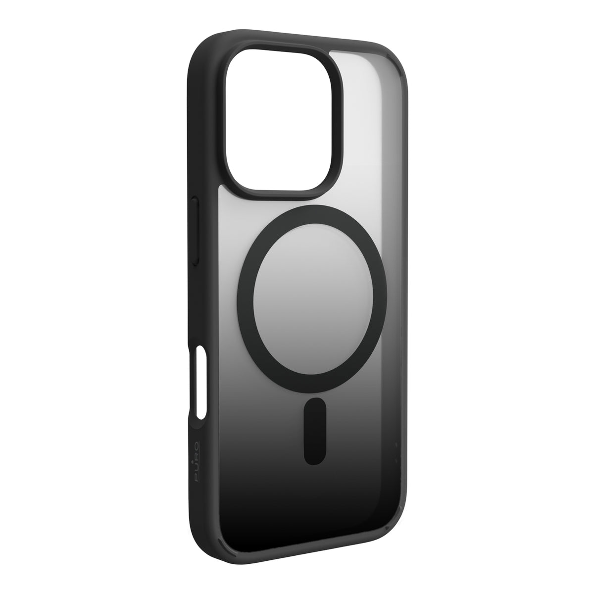Puro Gradient silikoninis MagSafe dėklas iPhone 16 Pro Max – juodas
