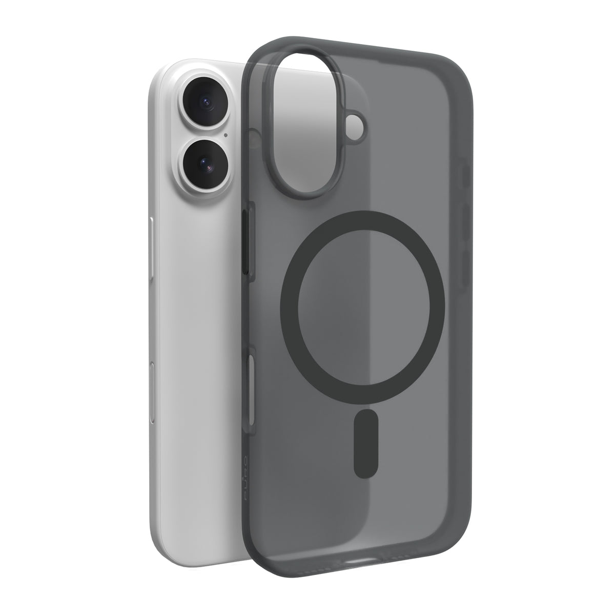 Puro Daylight MagSafe silikoninis dėklas iPhone 16 Plus – juodas