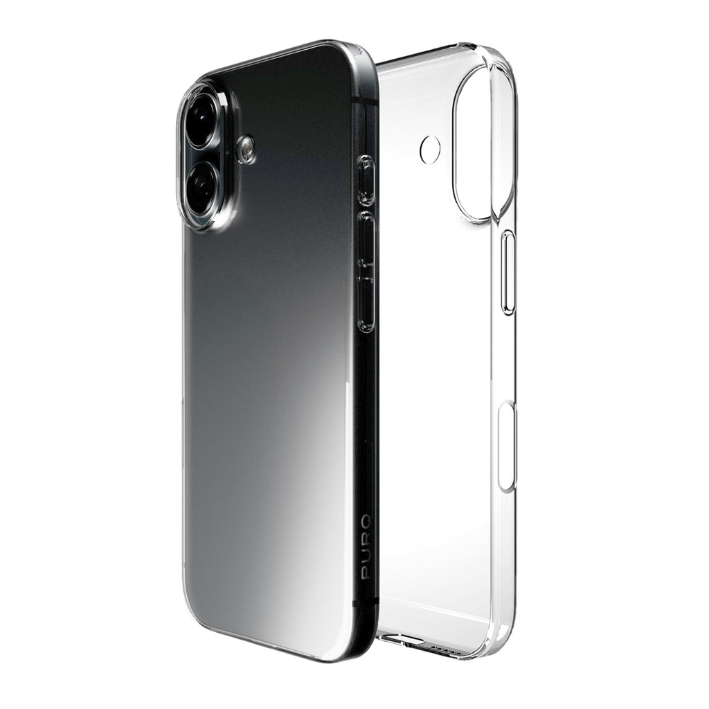 Puro 03 Nude silikoninis dėklas iPhone 16 - Skaidrus -- iPhone 16