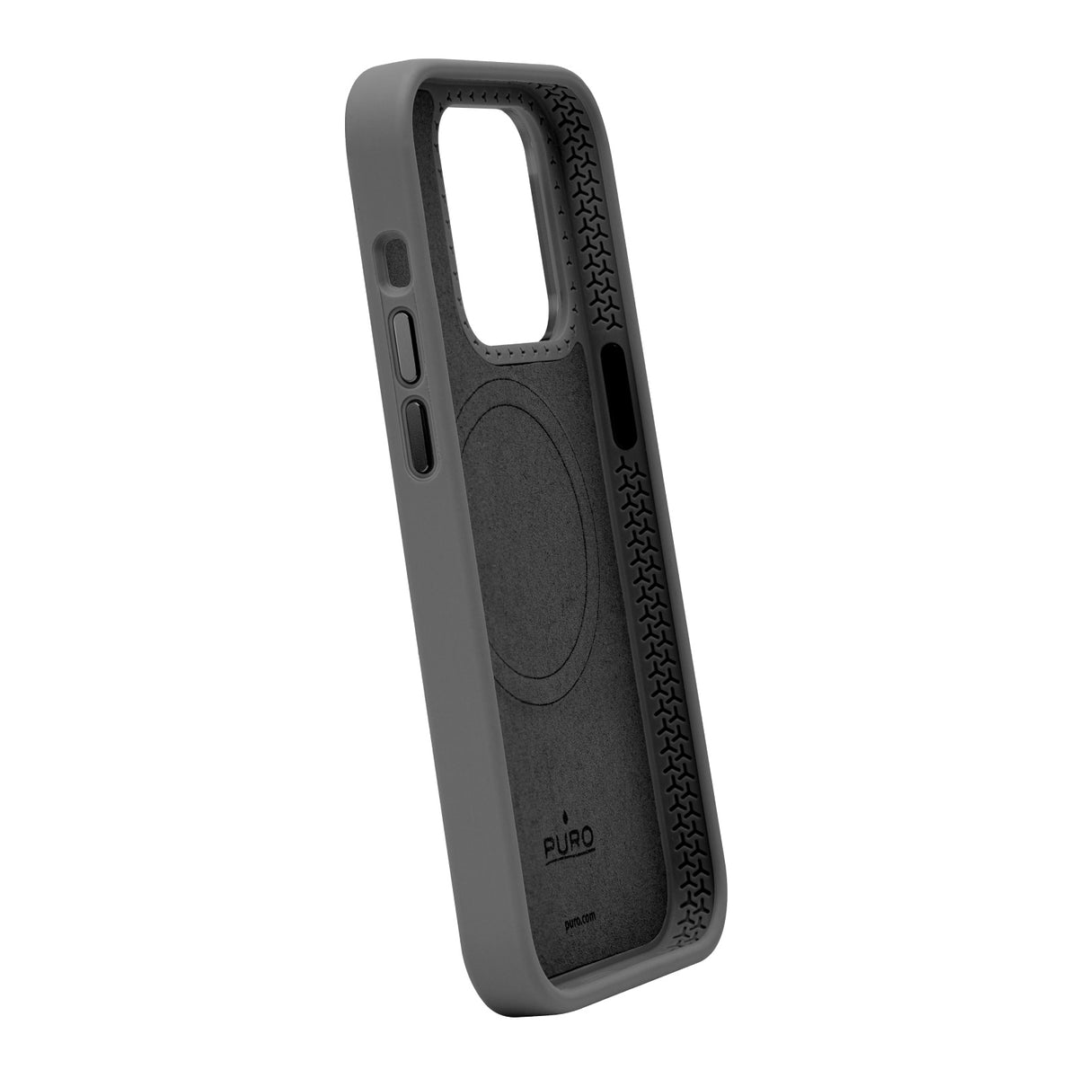 Puro Icon Mag Pro MagSafe Silikoninė dėžutė iPhone 15 Pro Max - Juoda -- iPhone 15 Pro Max