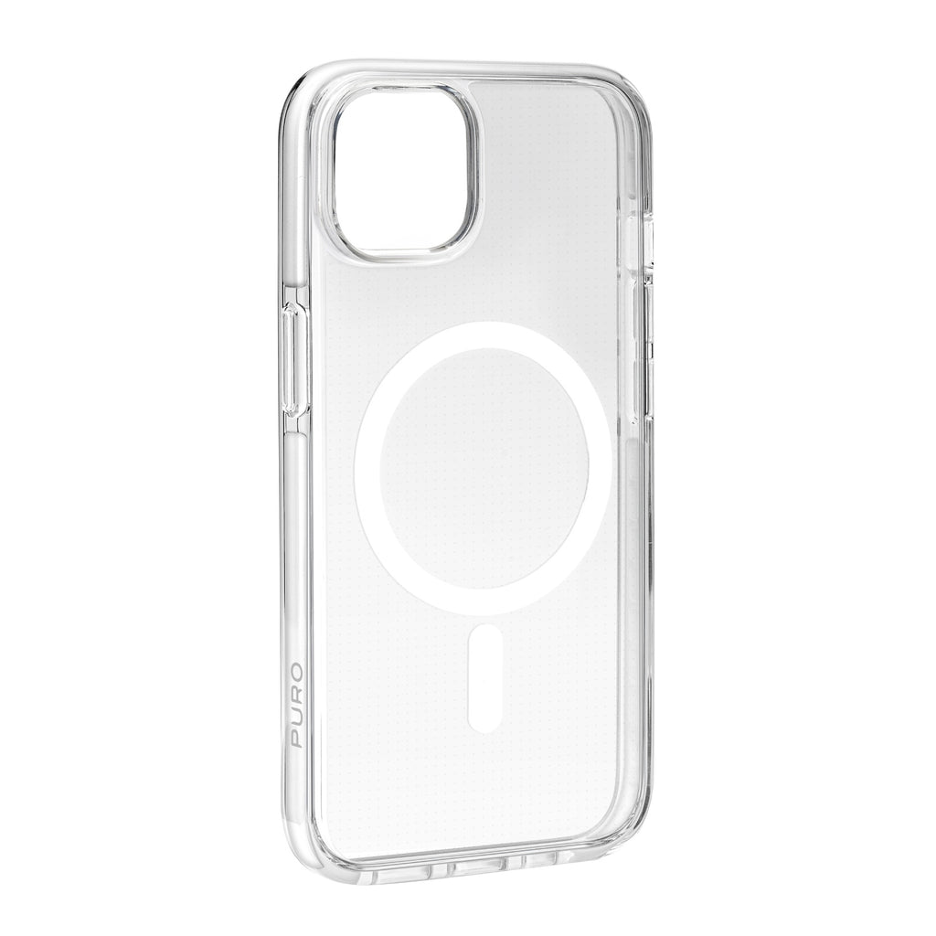 Puro Lite Mag Pro MagSafe silikoninis dėklas iPhone 15 – skaidrus